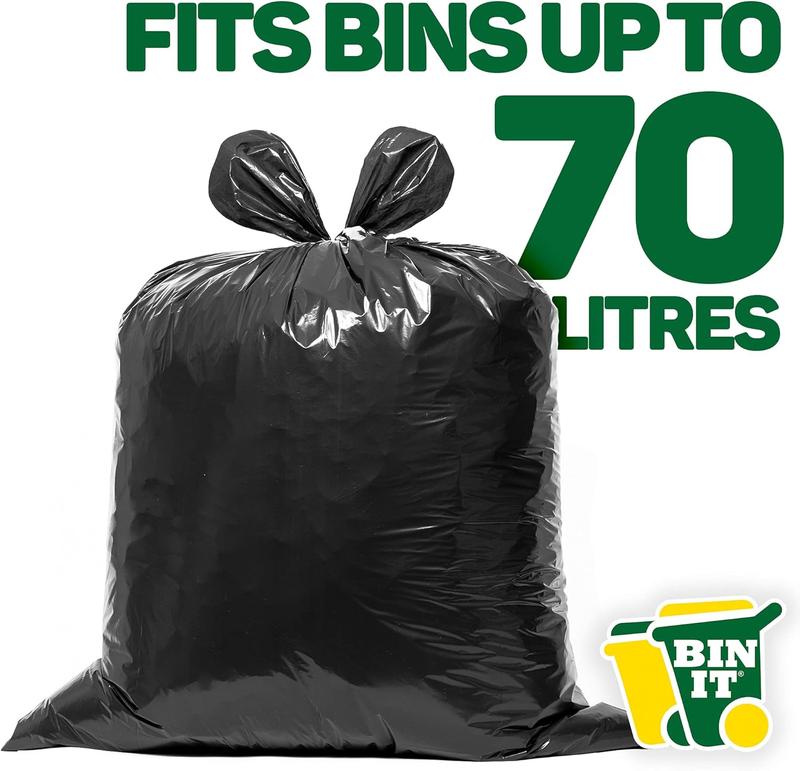 Set of 40 Everyday 70L Strong & Secure Refuse Sacks Tear Resistant Bin Bags 1