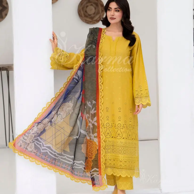 ORIGINAL BRANDED 3PC KARMA COTTON COLLECTION LADIES READY-MADE SUIT
