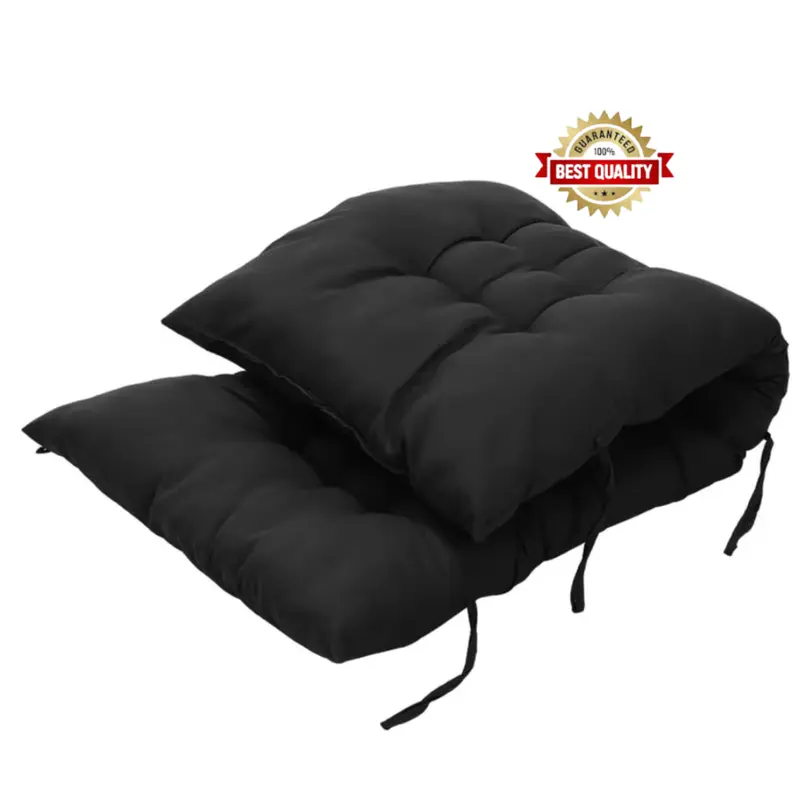 110cm Thick Soft Comfortable Chaise Lounge Chair Cushion, Black 0