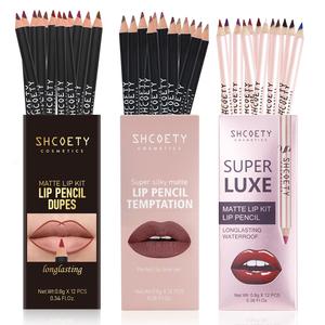 3-Piece Lip Liner Set, Long Lasting Matte Lip Liner Set