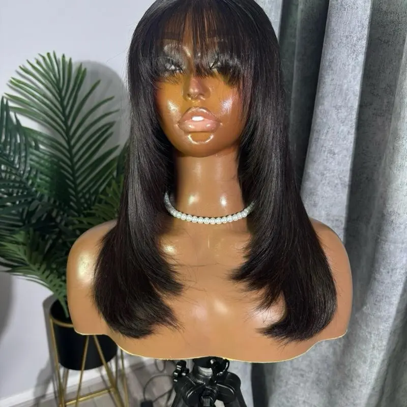 16” DD Virgin Bella Bangs 4