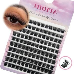 Individual False Eyelashes, 120pcs/box Natural Look Eyelash Extensions, Self Grafting Curl False Eyelashes, Eye Makeup Supplies, Curl Cluster Lashes, Eyelash Falsies, Lash Clusters Kit, Lash Extensions, Volume DIY Lash Cluster, Cosmetic False Lashes