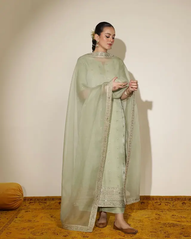 Sea Green cotton satain 3-Piece by Lazzim Collection 1