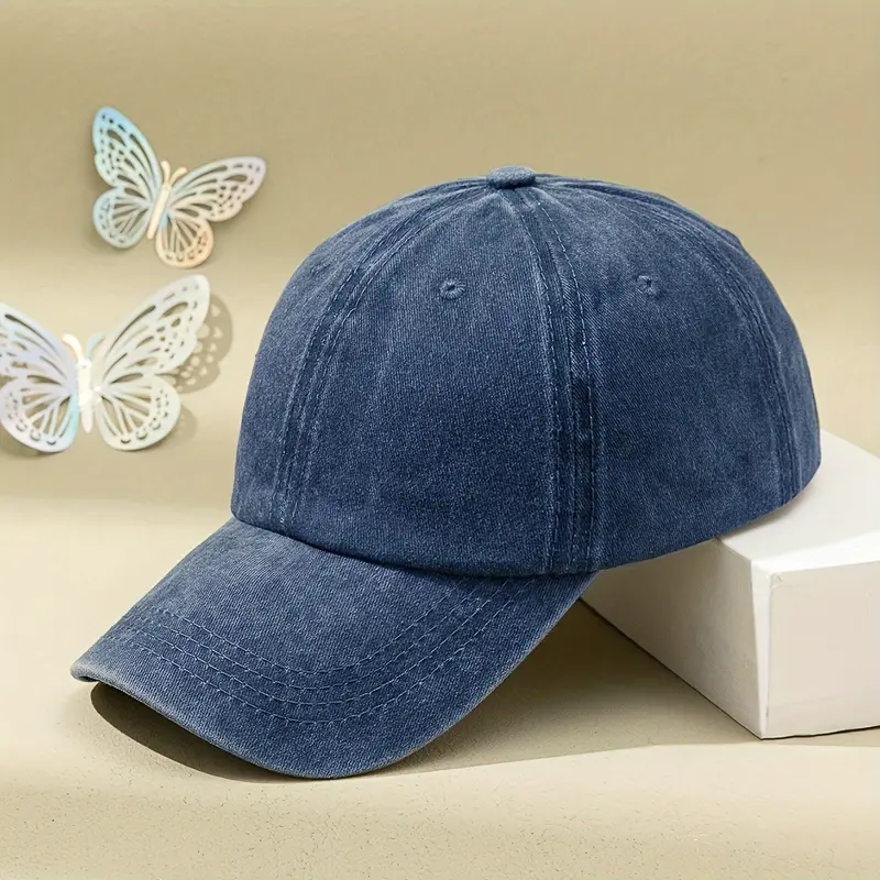 1pc Unisex Retro Baseball Cap, Trendy Versatile Adjustable Peaked Hat, Ideal Choice For Leisure Time And Traveling 1