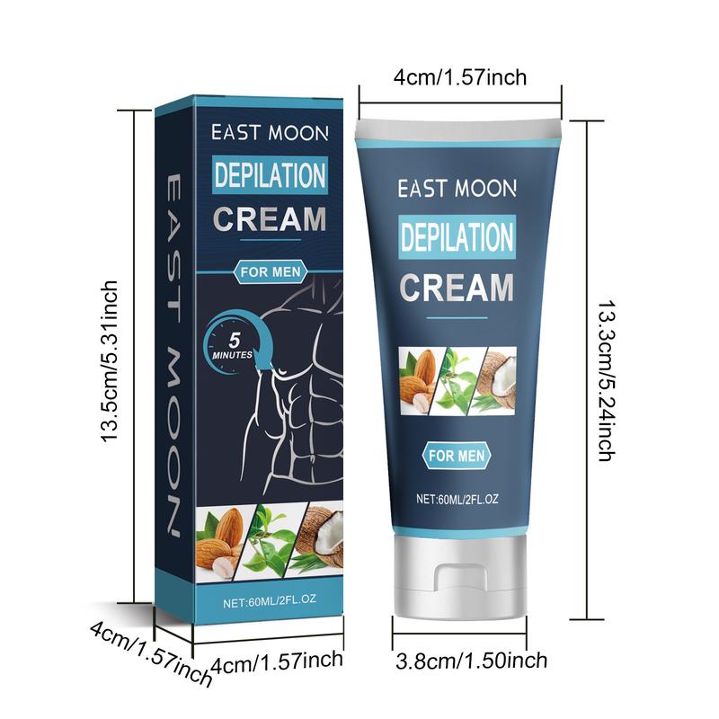 Product Introduction of Men's Hair Removal Cream – Dry & Gentle Moisturizing Skin Body Care Coconut Smooth Wax 9