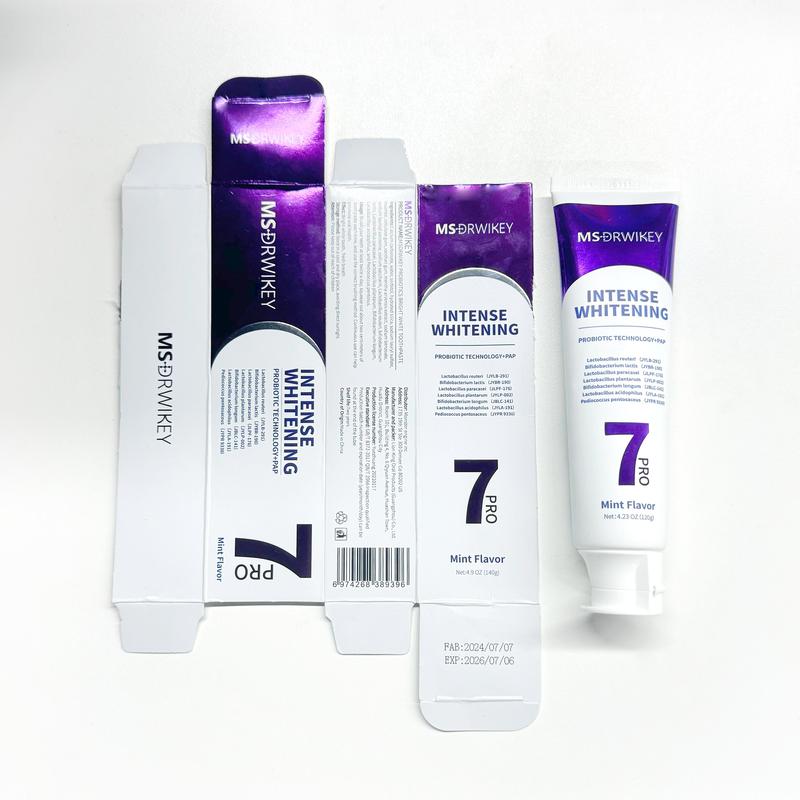 Product Introduction of MSDRWIKEY 3-Pack Toothpaste Combo | 7Pro Fresh Formula | Fluoride-Free Enamel Repair & Sensitive Teeth Care | Fresh Mint 8