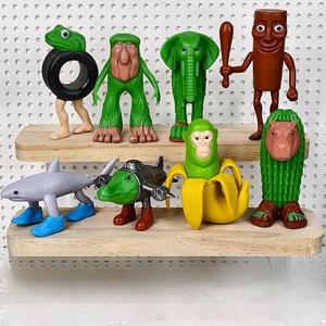 3D Printed Cartoon Tung Tung Statue, Creative Ornament, Decorative Statue for Home Office, for Holiday Decoration, Home Ornaments, Figurines for Adults, Desktop Decoration, Collectible Room Decor