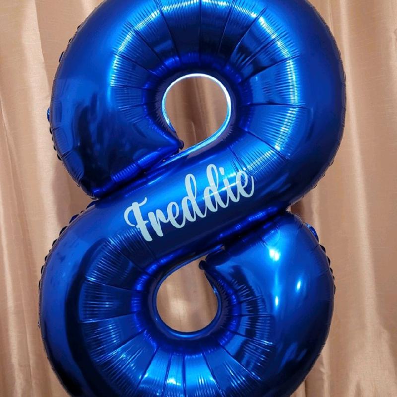 Personalised Name/Word Vinyl Sticker for Balloon Decoration - DIY Balloon Decal 0