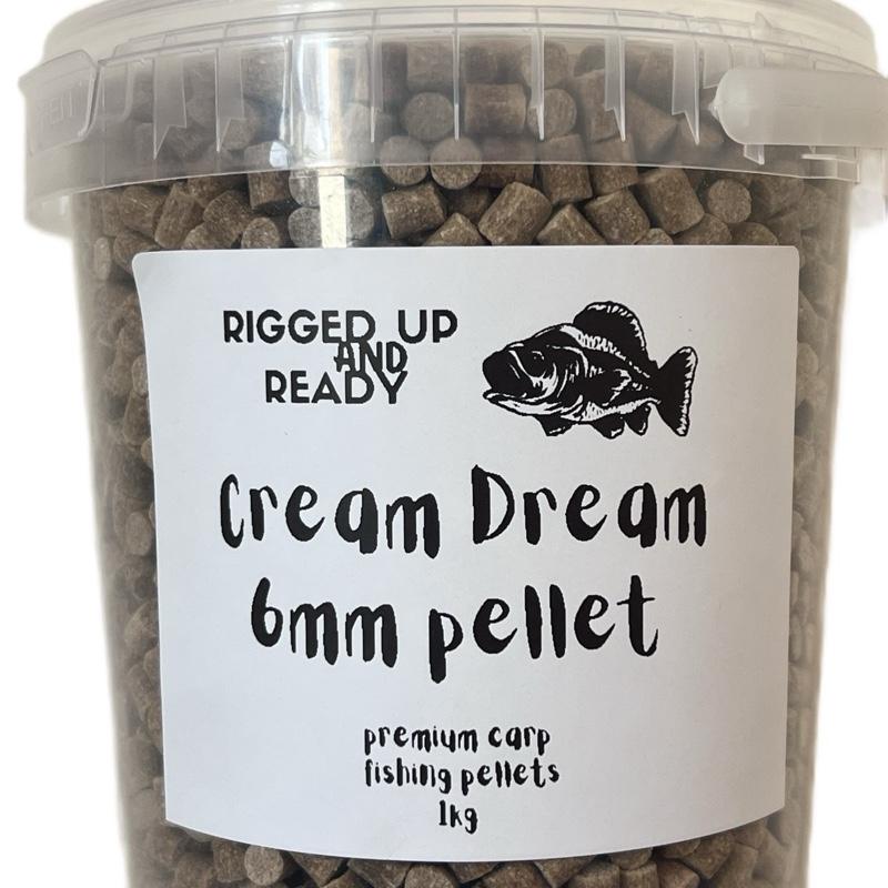 Halibeauty / Cream Dream Carp Pellets – 1kg | Rigged Up & Ready PREMIUM CARP FISHING PELLETS BAIT 3