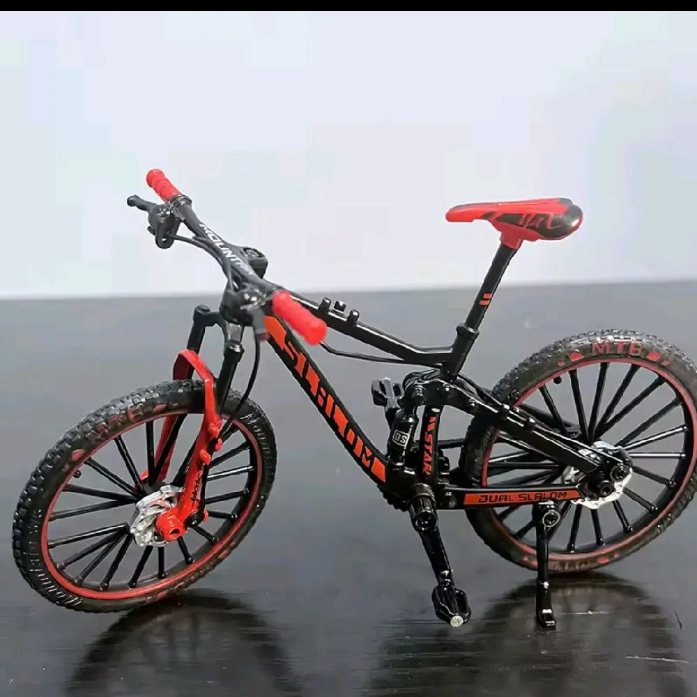 1:10 Mini Model Alloy Bicycle Diecast Mountain Finger Racing Red and green Bike for Adults - Simulation Collection Gift Toy for Boys