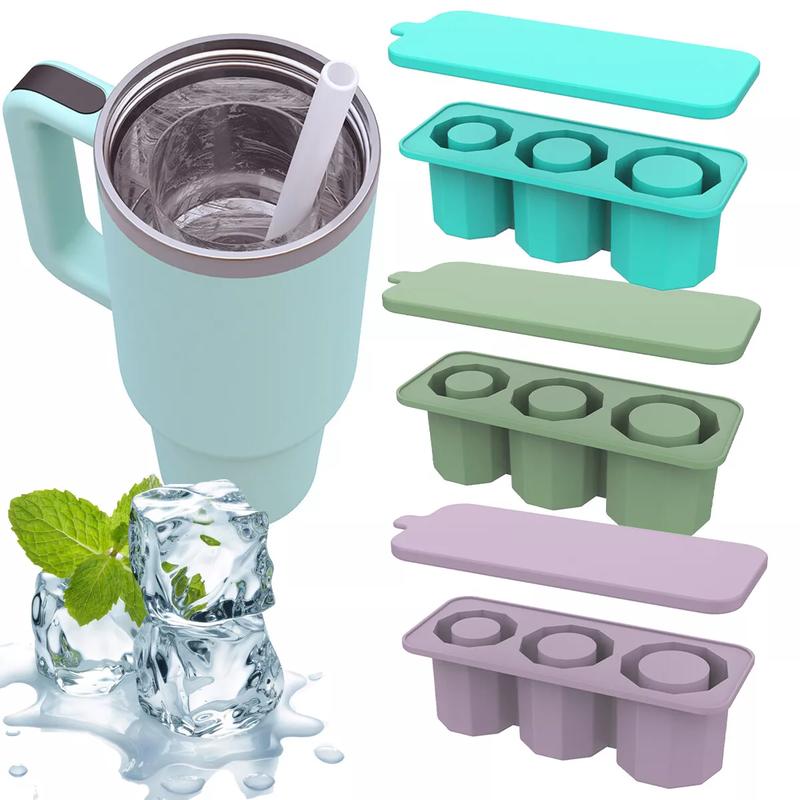 Ice Cube Tray for Stanley Silicone Ice Cube Maker 3 Hollow Water Cup Ice Lattice 0