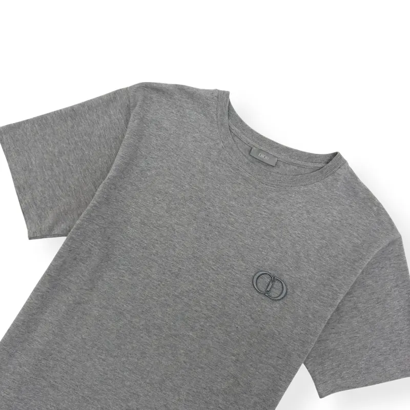 PRE-OWNED DIOR CD ICON LOGO T-SHIRT GREY S 1