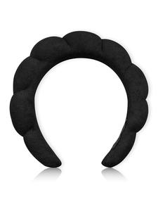 Cute Cloud Shaped Hair Hoop, Adjustable Solid Color Headband, Puffy Headband, Soft Sponge Hair Hoop for Women's Face Washing, Makeup, Hydrotherapy and Skincare, Fashion Round Hair Accessories, Headbands Women