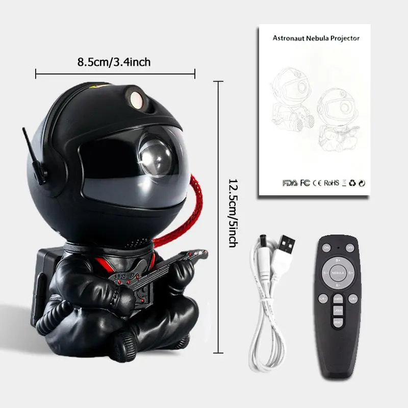 Astronaut Galaxy Star Projector - 7 Effects Night Light for Bedroom, Kids Room, Game Room, Home Theater - Remote Control and Timer - Portable and Innovative Design - Audio speakers  bluetooth astronaut  projector  light astronaut  projector 1
