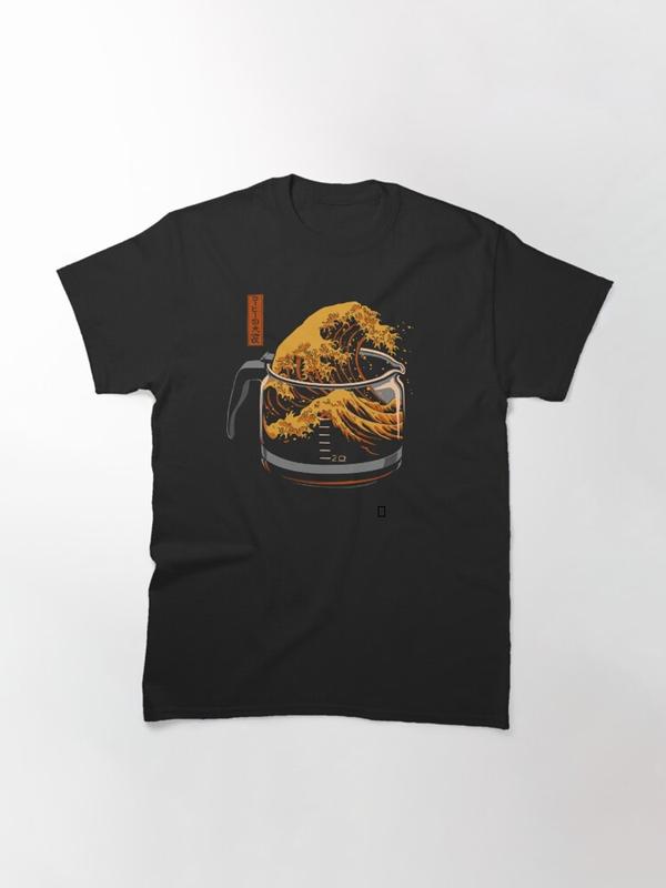 Great Wave of Coffee T-Shirt – Coffee Lover Graphic Tee – Soft Cotton Feel – Gift for Coffee Enthusiasts & Art Fans 7 2