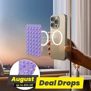 Silicone Suction Cup Phone Holder, Double-sided Phone Holder, Portable Phone Holder, Hands-free Phone Stand, Phone Accessories for Selfie & Video, Mount