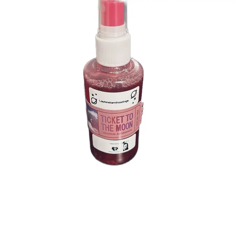 This is my ticket to the moon Sleepytime spray if you spray on your pillows, you’ll be in the land of Nod