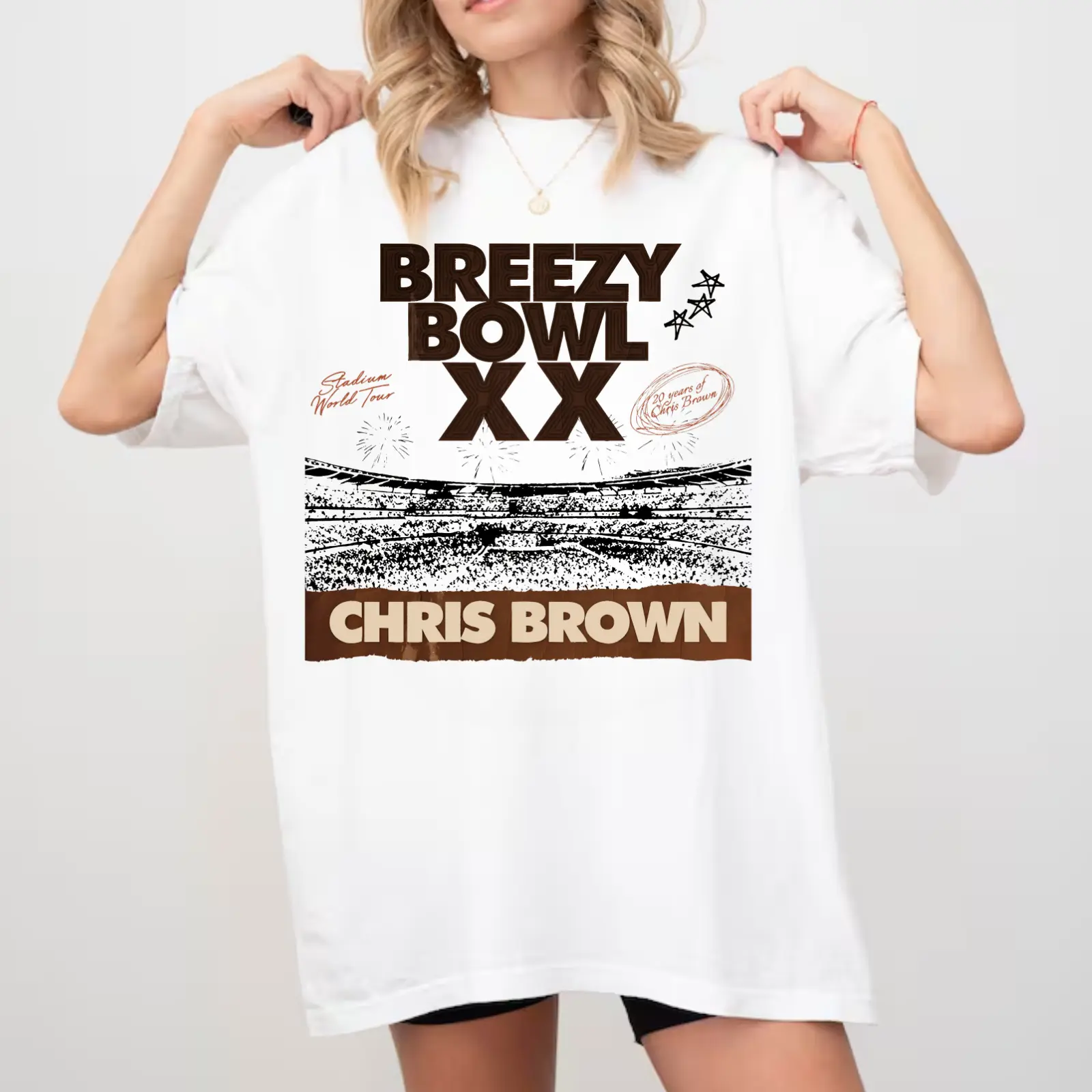 Chris Brown BreezyBowl XX T-Shirt, Breezy Vintage 90s Shirt, R&B Fan Gift Chris Brown Shirt Chris Brown Merch Concert Outfits