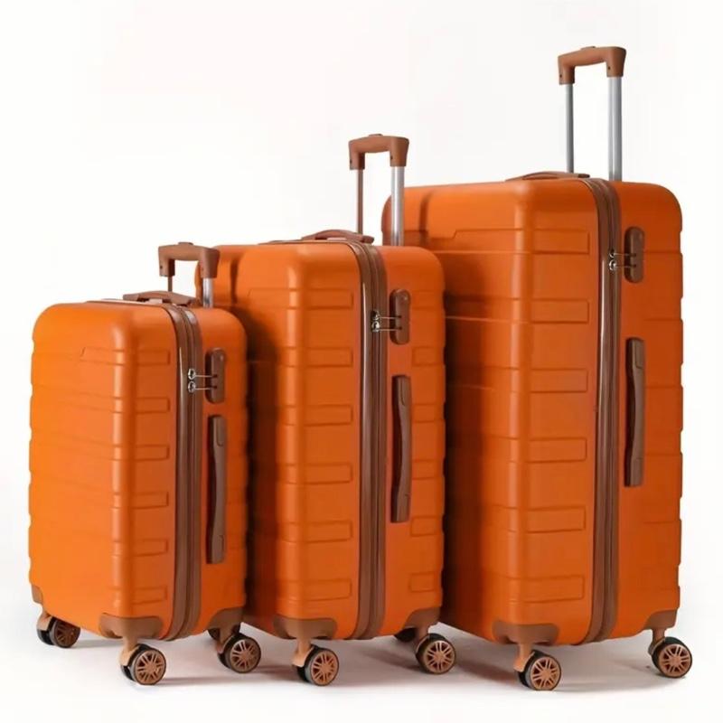 3pcs Hard Shell Luggage Set with Spinner Wheels - 50.8/60.96/71.12 cm, Anti-Theft TSA Lock, Durable ABS+pcs Travel Suitcases 2