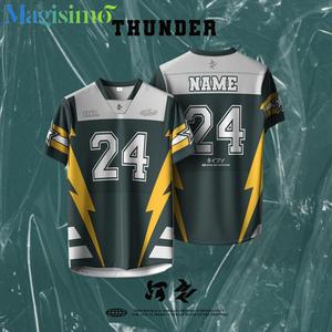 【Free Custom Name & Number】 2025 NFL Edition Jersey Jersey Tshirt Men Short Sleeve Retro Collar Full Sublimation Microfiber Viral Tiktok Unisex Teamwear Ootd Viral