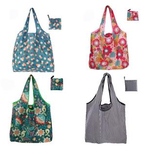 Reusable Grocery Bag, 4 Counts/set Foldable Fashion Washable Shopping Bag, Large Capacity Storage Bag for Groceries, Bulk Market Cloth Storage Bag