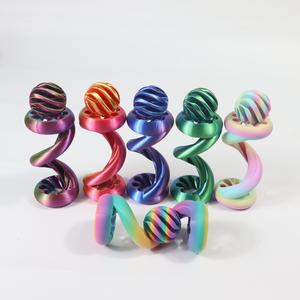 3D Printed Spiral Swirl Fidget Toy, 1 Count Colorful Desktop Decoration, Casual Entertainment, Holiday Decoration, Gift for Friend & Family, Abstract Figure Sculpture