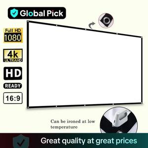 Portable Foldable Projector Screen, 1 Count Washable Projector Screen For Home Office Outdoor, Outdoor HD Projector Movie Screen