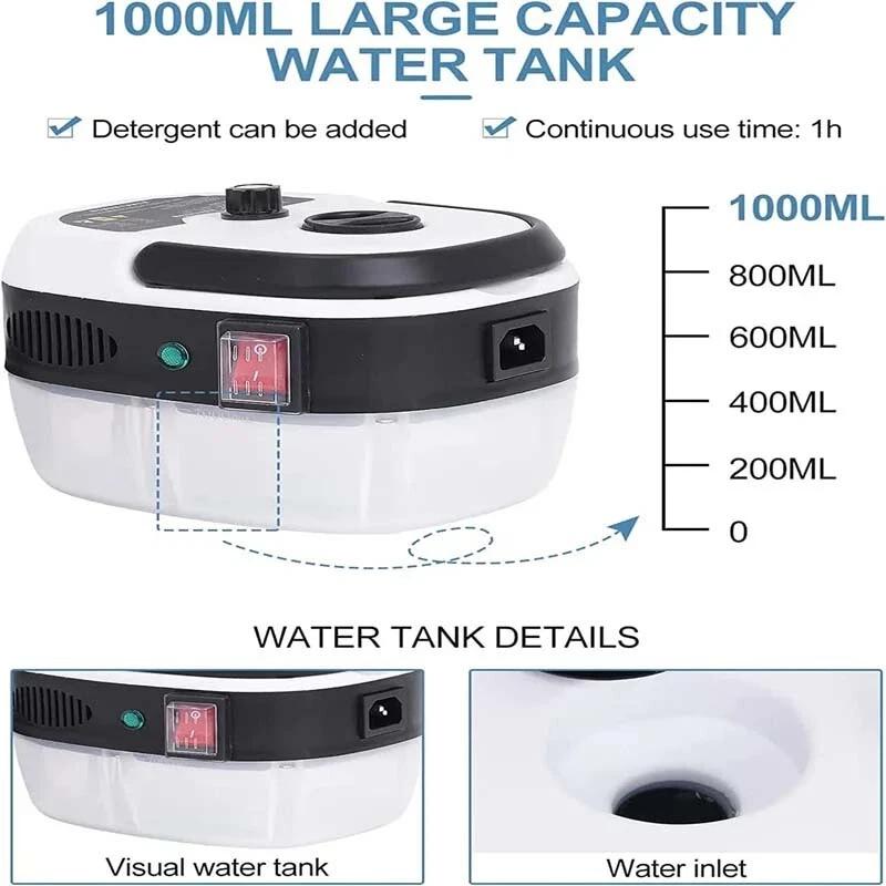 2500W Portable Handheld Steam Cleaner High Temperature Steamer Cleaning Machine UK 8