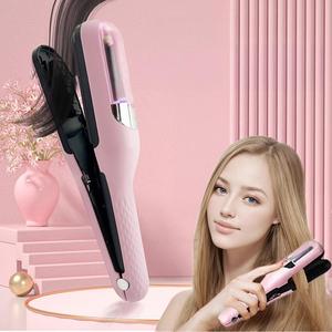 Pink Cordless Split End Hair Trimmer, 1 Set 2-in-1 Multifunctional Automatic Hair Clipper with Clip & Cleaning Brush & Charging Cable, Hair Cutter for Men & Women, Split End Trimmer, Hair Styling Tools