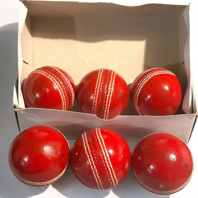Red Cricket Balls - 156g Leather - Box of 6 for £39 - Match & Training Grade 0