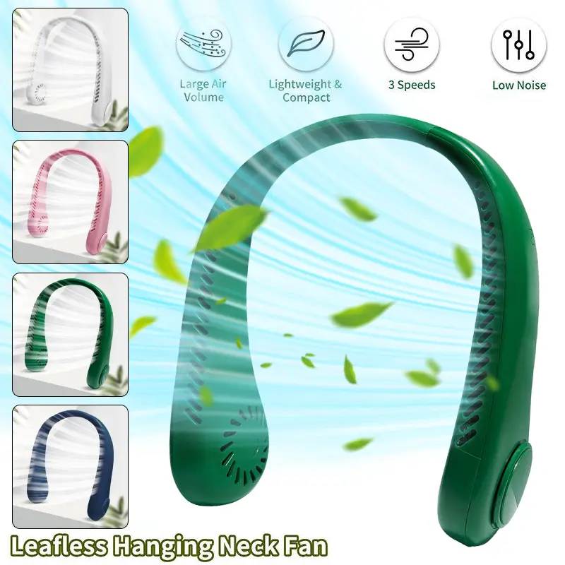 Neck Fan USB Portable Neck Fan Rechargeable Portable Cooler Neckband Bladeless Free Shipping Free UK Delivery neck  fan  air  cooler neck  fan 3