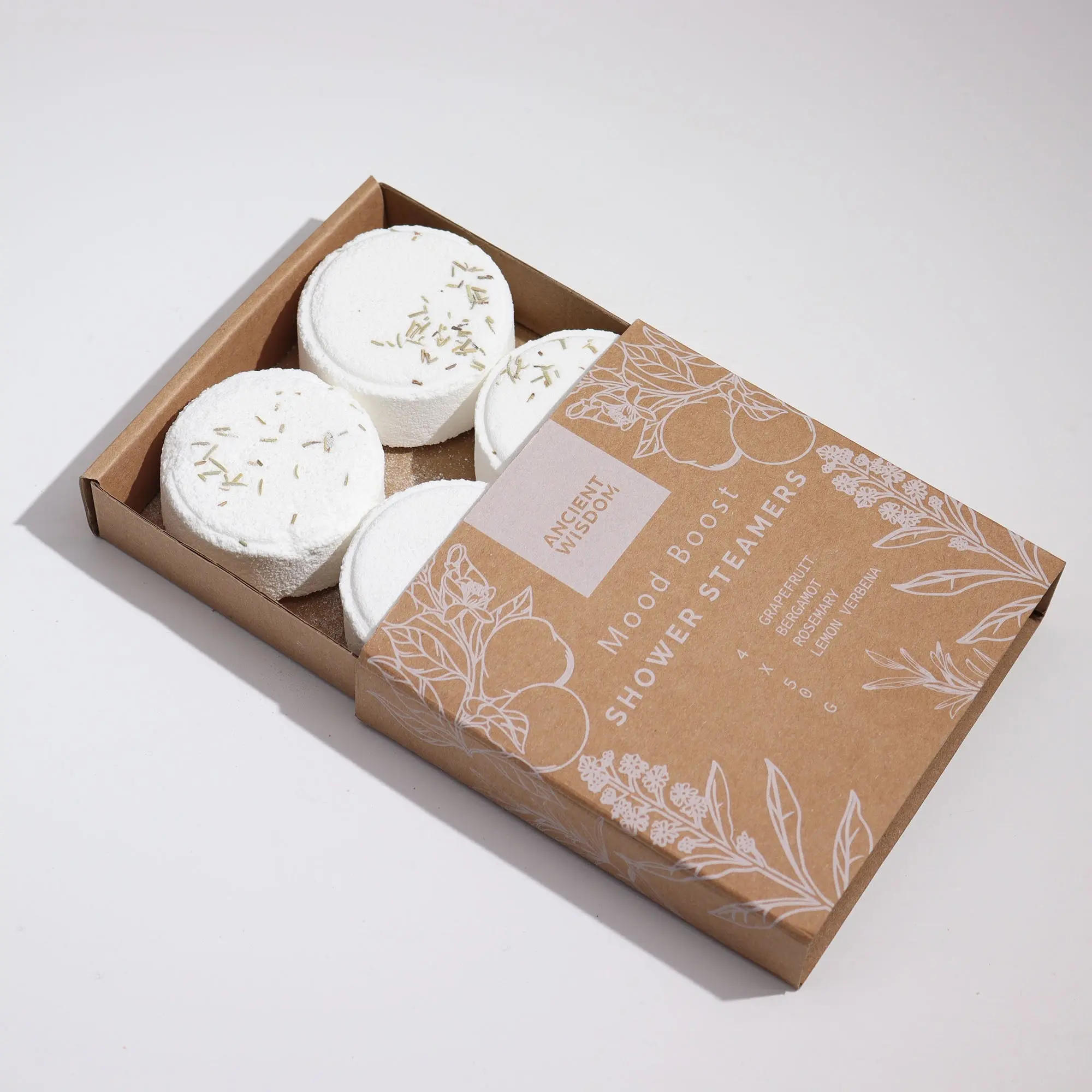 Shower Steamers Gift Set - Grapefruit, Bergamot, Rosemary & Lemon Tea Tree