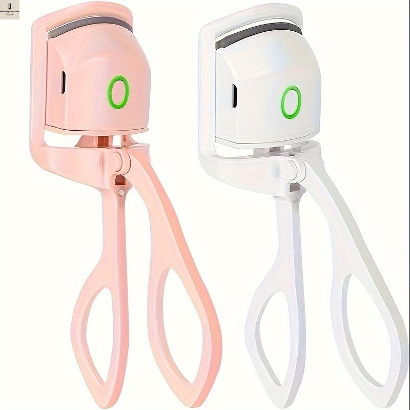 HGS    USB Rechargeable Electric Eyelash Curler - Compact, Lightweight, Ergonomic Design for Travel Touch-Ups, White & Pink Options, 150mAh Battery 0