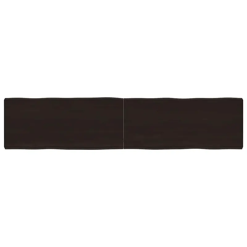 Table Top Dark Brown 180x40x(2-6) cm Treated Solid Wood Live Edge 0
