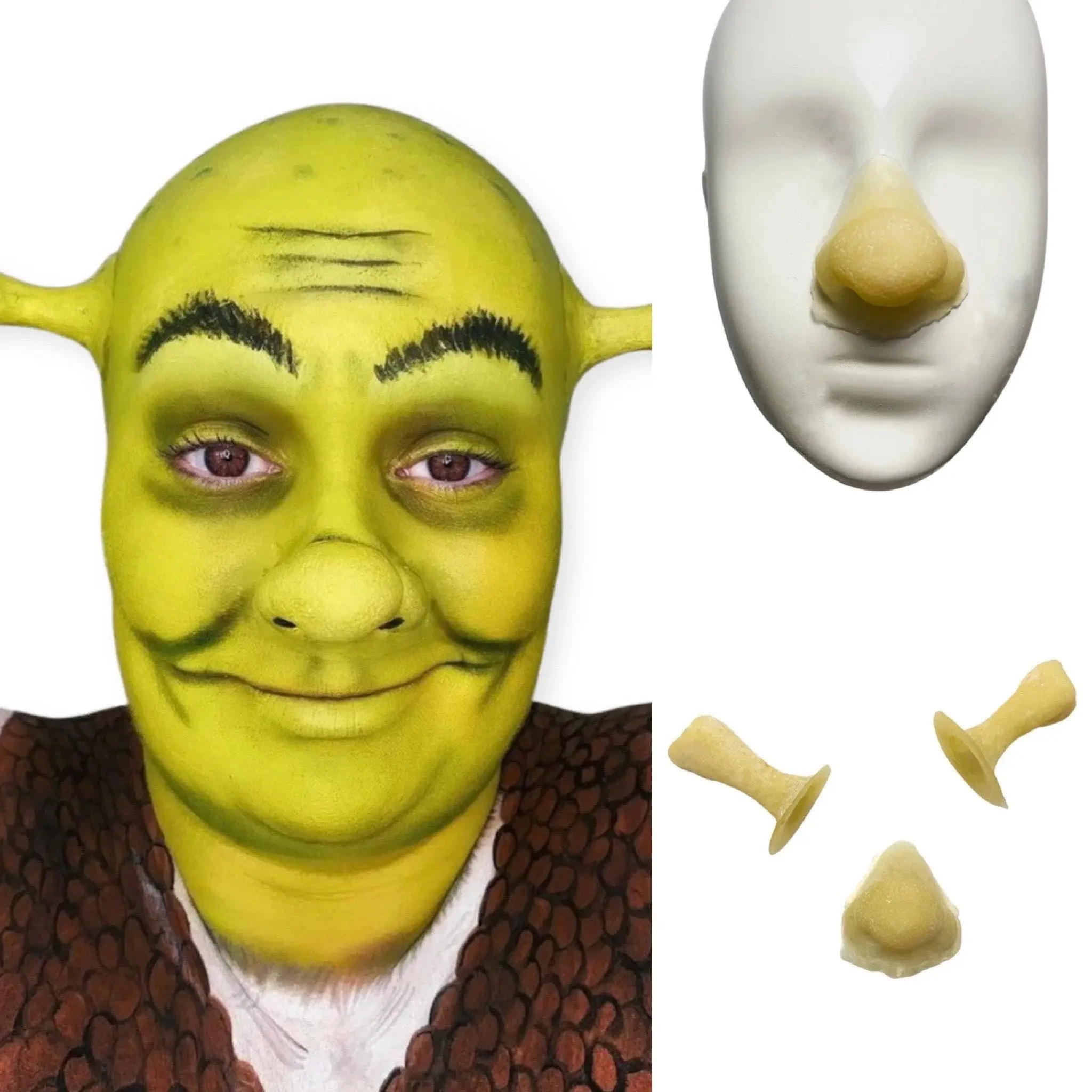 shrek nose and ears prosthetics