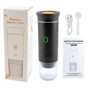 Portable Coffee Machine, Travel Coffee Machine, 1 Count Rechargeable Coffee Maker, Household Coffee Machine for Home Office Use, Kitchen Appliances