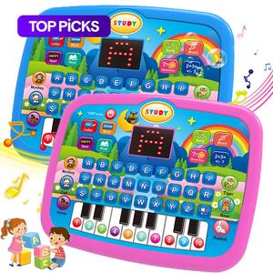 Multifunctional Learning Tablet Toy, Learning Entertainment Tablet, 1 Count Letter & Number & Music Function Educational Toy, Early Education & Enlightenment Toy for Kids #TOP PICKS