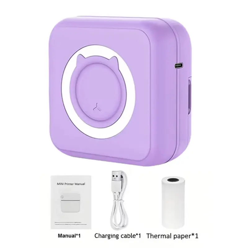 Portable Mini printer,thermal pocket Label  printer, for Android or IOS APP UK~ label  printers puh  prints 6
