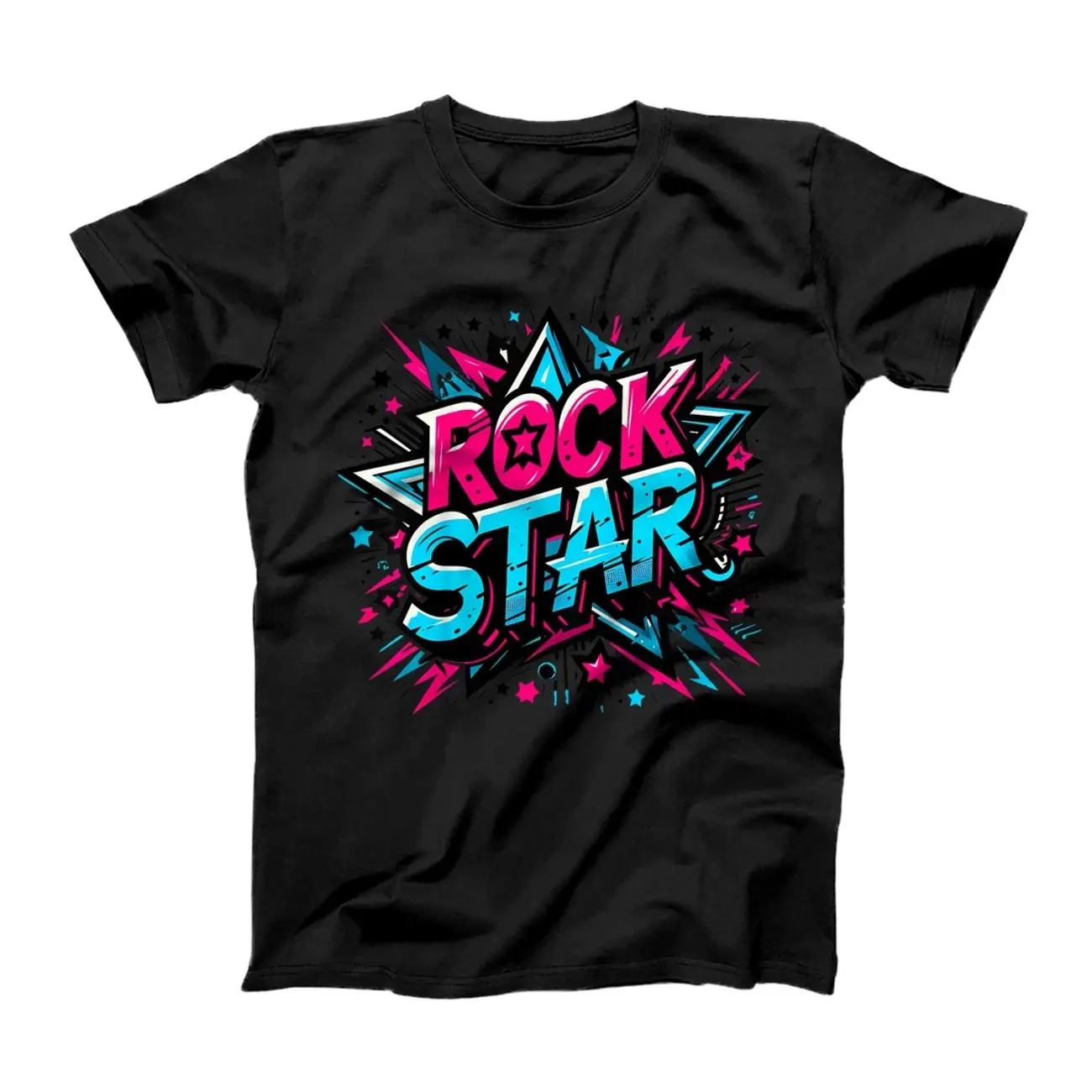Kids Kids Rock Star. Boys or Girls, Blue / Pink Rockstar Children T-Shirt - Sweatshirt - Hoodie 7P4