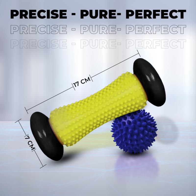 XN8 Foot Massage Roller Heel Muscle Feet Pain Reliver with 2 Spiky Massage Balls Body Care Massager 7