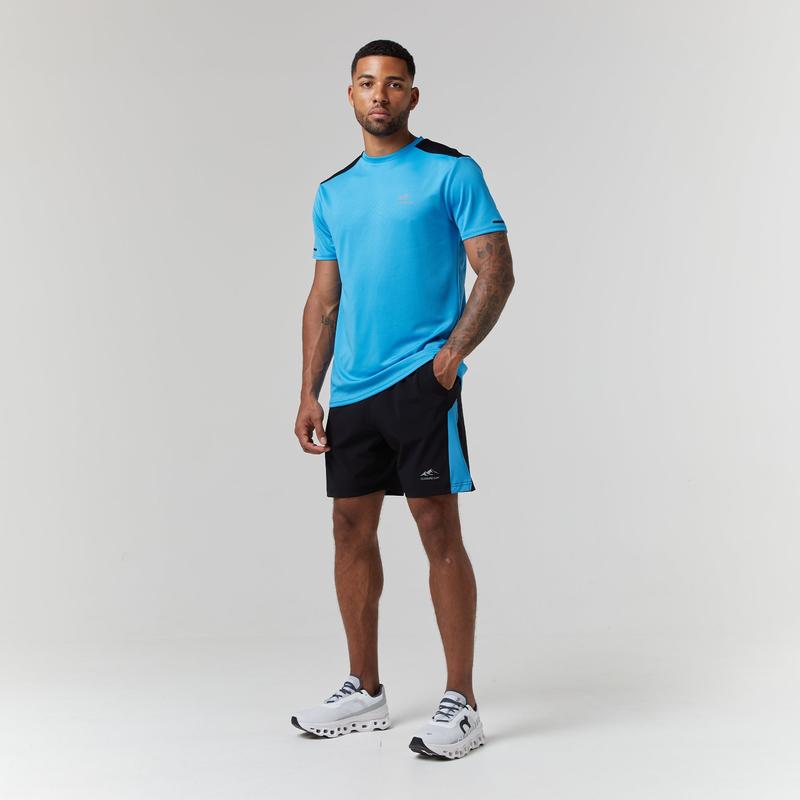 Cut & Sew Training Twinset | Neon Blue/Black 6