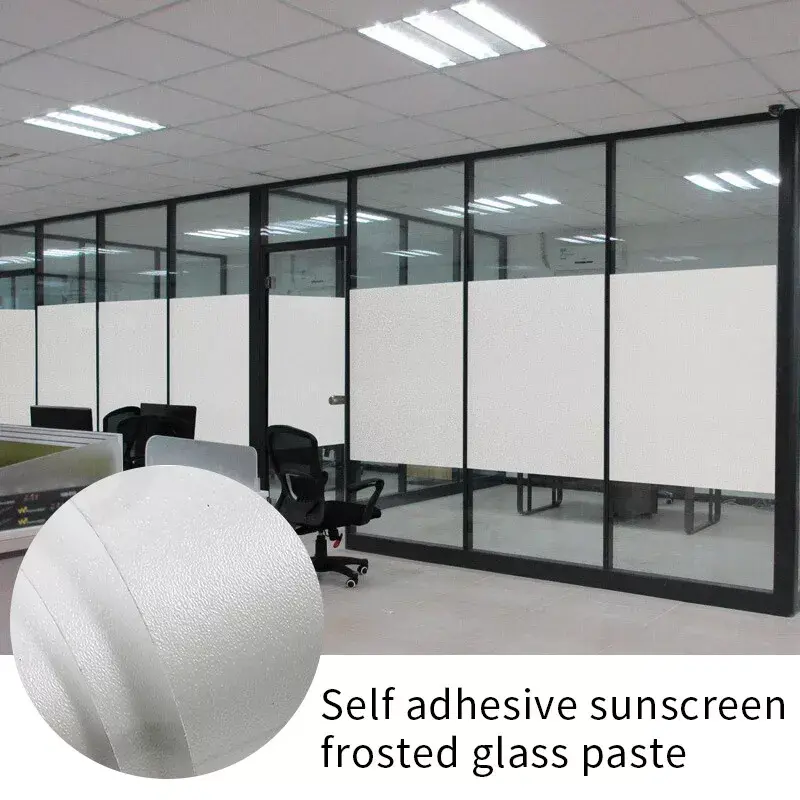 5M_Roll Bubble Free Frosted Window Film Self Adhesive Etched Privacy Glass Vinyl