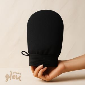 Golden Glow - Premium Exfoliating Glove [for silky, smooth & glowing skin] - inspired by Moroccan Keesa - Thick Double Layered Premium Exfoliation Mitt