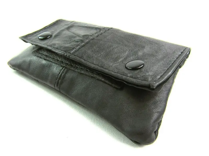 New Quality Super Soft Real Leather Tabacco Pouch Flap Purse Wallet Purse