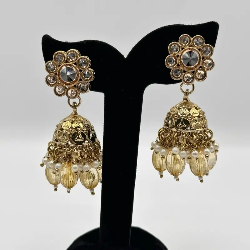 Pearl Stud Traditional Jumkha for Women - Traditional  Earrings