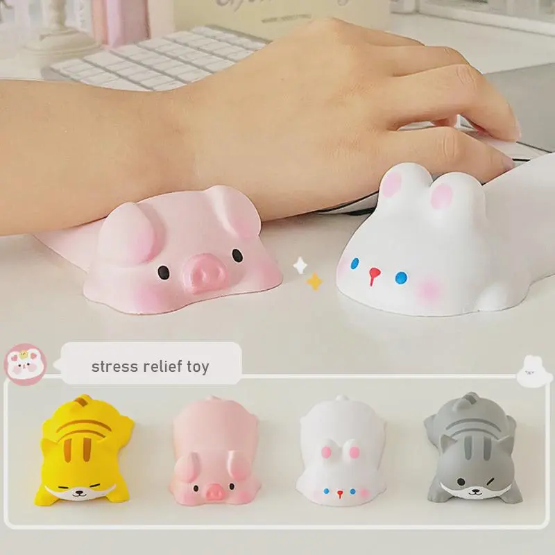 Cute Mouse Pad Keyboard Mouse Wrist Rest Support Girl Soft Computer Laptop Desk Mat Typing Protection Wrist Ergonomics Kawaii 4