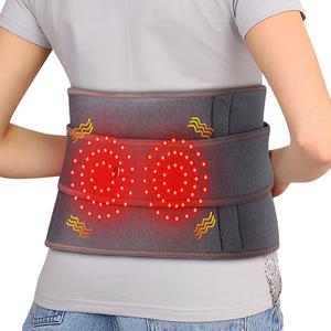 Cordless Heated Massage Belt, Back Massage Belt, 3 Heating Modes Heated Back Belt, Suitable for Middle-aged and Elderly People, 5000mAh Long Battery Life