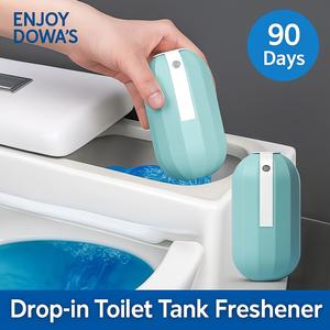 90-Day Long-Lasting Blue Fresh Scent Toilet Cleaner, No Wiping Deodorizer, Effective Odor Removal, Easy-To-Use Bathroom Essential