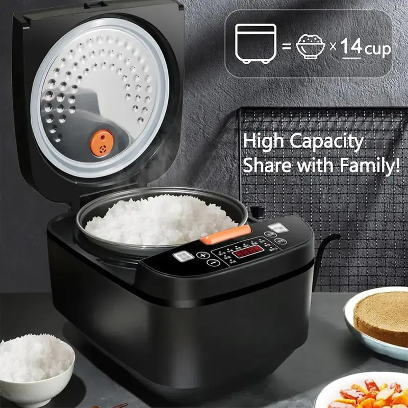 Product Introduction of Multi-functional 5L Non-Stick Rice Cooker Appointment Timing Heating High-fire 3