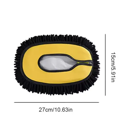 Super Absorbent Chenille Car Mop Head – Replacement Brush for Auto Detailing & Washing 3